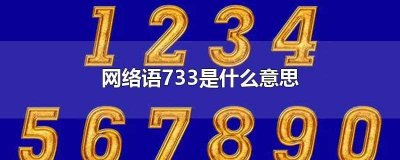 ​网络语733是什么意思