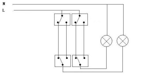 双联双控开关接线图  双联双控开关几根线-第1张图片-