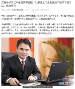 ​“硅茅”合盛硅业董事长被实名举报！系百富榜常客，其女是浙江女首富