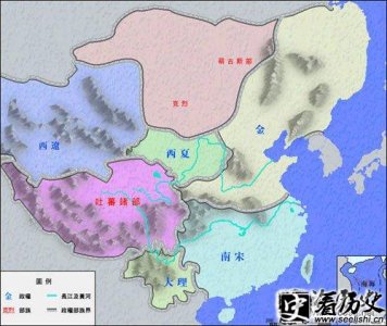 ​金朝时期的疆域版图范围 金朝地图介绍 金朝历史简介 AD1115-AD12